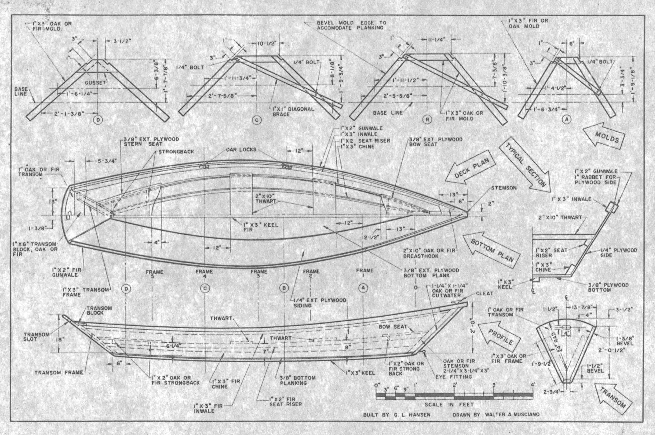 Free Boat Plans From "Science and Mechanics" Magazines