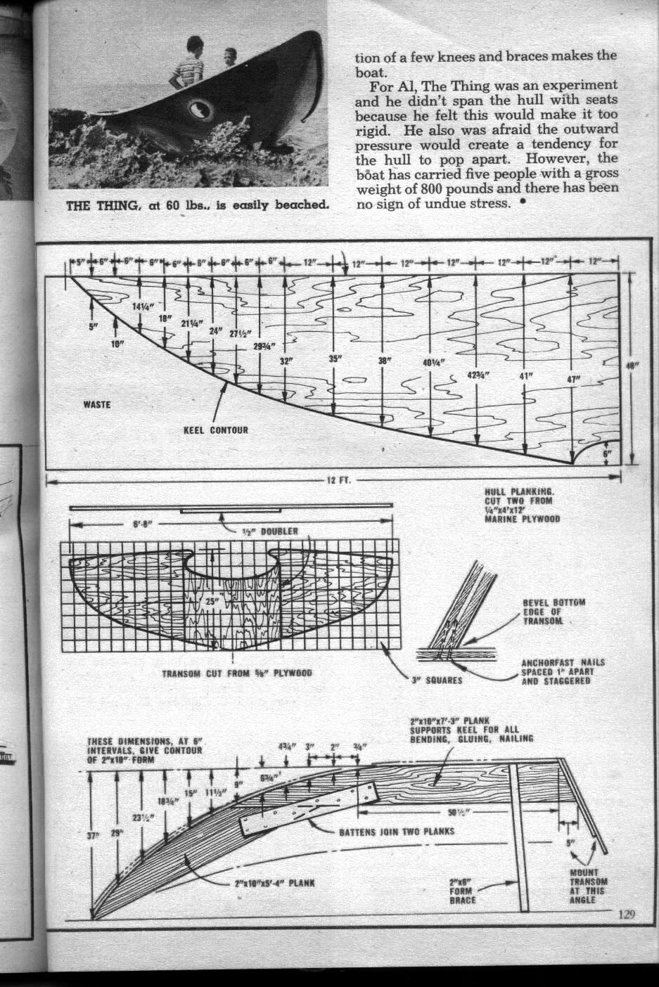 Free Boat Plans From "Science and Mechanics" Magazines