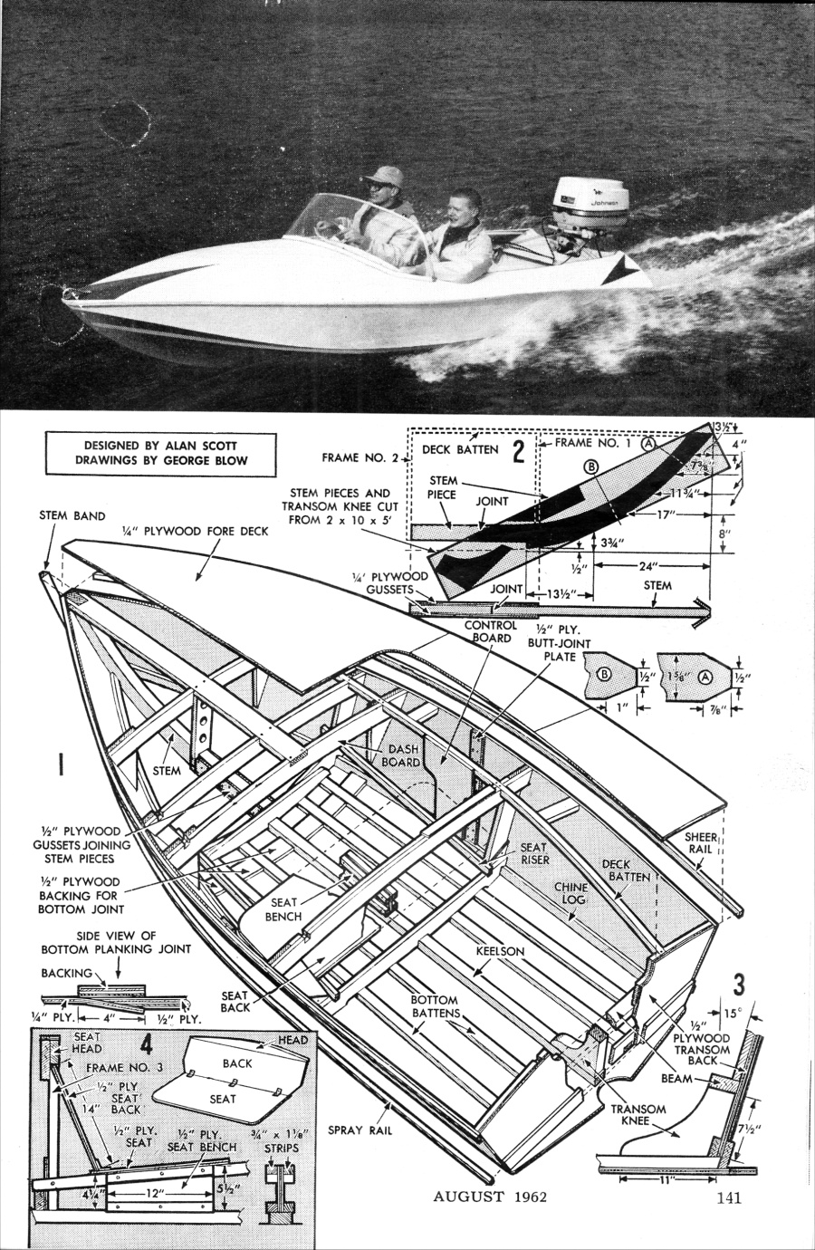 Free Boat Plans From "Science and Mechanics" Magazines