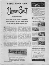 Model Your Own Dream Boat: sheet 1 of 6